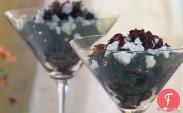 Dried Fruit Compote with Goat Cheese