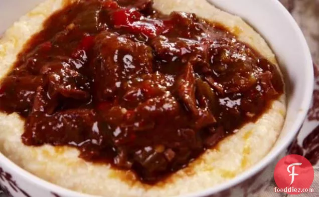 Laila's Stewed Beef with Creamy Cheese Grits
