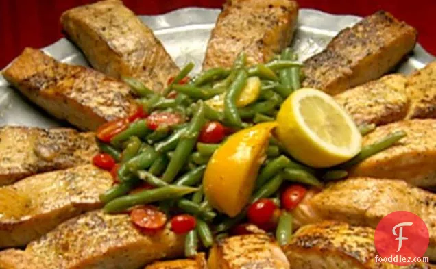 Pan Seared Salmon with Haricots Verts Salad