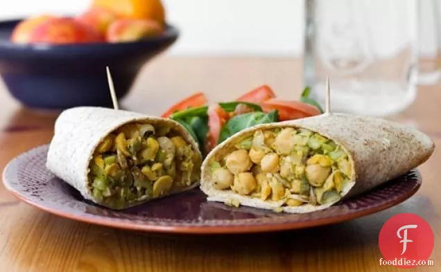 Lunch This Week: Chickpea Salad Wrap