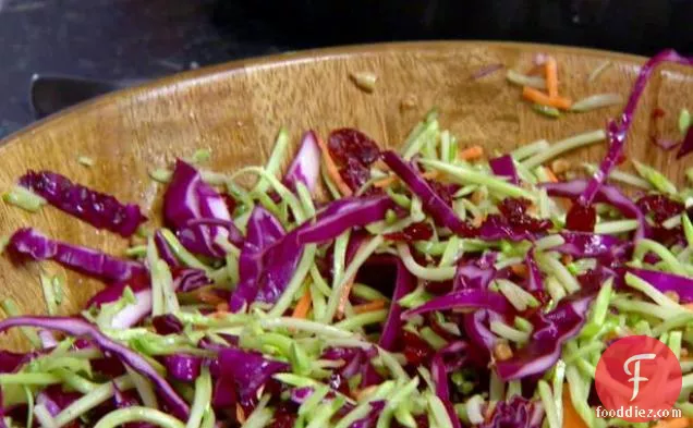 Broccoli and Red Cabbage Slaw