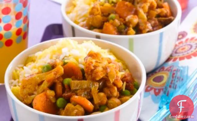 Vegetable Curry With Chick Peas