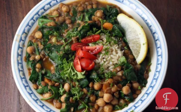 Chickpea, Lentil, And Vegetable Stew
