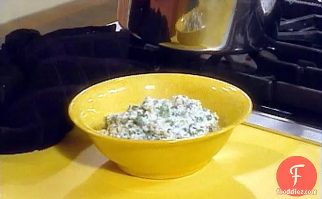 Smashed Peas and Ricotta Cheese