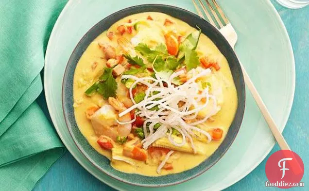 Shrimp and Vegetable Yellow Curry