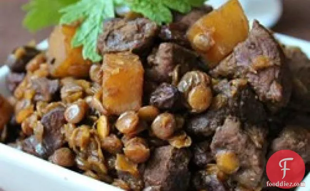 Mawmenye (Lentils and Beef Stew)