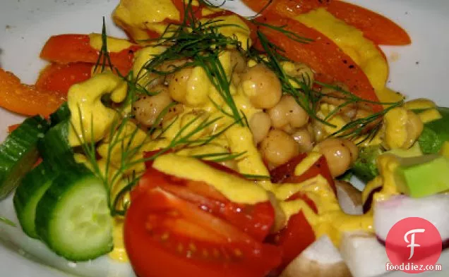 Chickpea And Quinoa Salad With Lemon-tahini Dressing