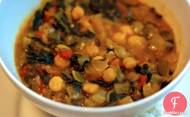Dinner Tonight: Spinach and Chickpea Curry