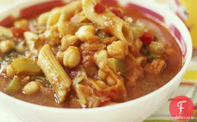 Tomato-vegetable-pasta Stoup