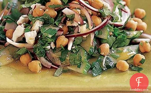 Greek-style Chickpea & Parsley Salad