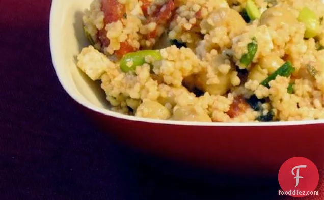 Healthy & Delicious: Couscous with Chickpeas, Tomato, and Edamame