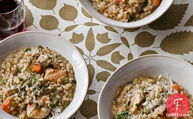 Chicken and Barley Stew with Dill and Lemon