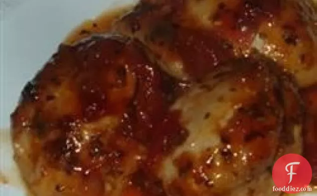 Grilled Chicken with Salsa Barbecue Sauce