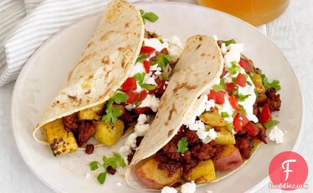 चोरिज़ो-आलू Tacos
