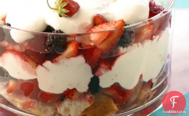 Strawberry-Blackberry Summer Trifle