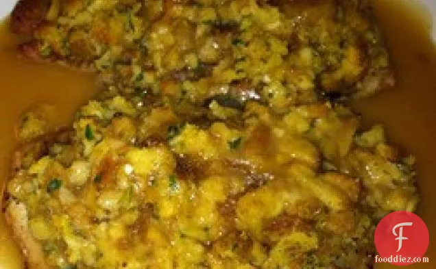 Crazy Good Stuffing and Baked Chops