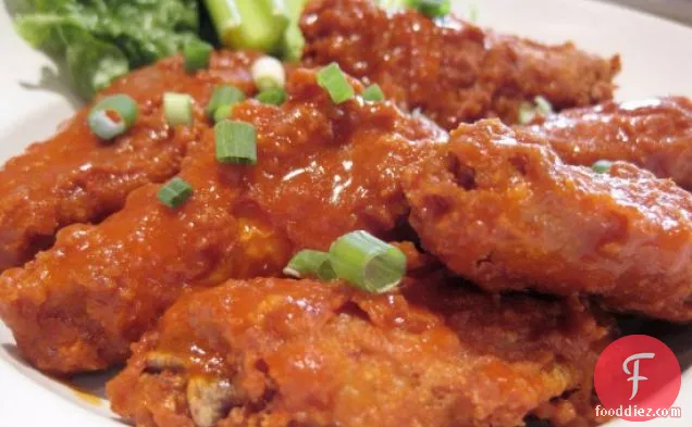 Buffalo Wings And Vegan Buffalo Tofu