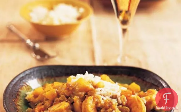 Shrimp-and-Apple Curry with Golden Raisins