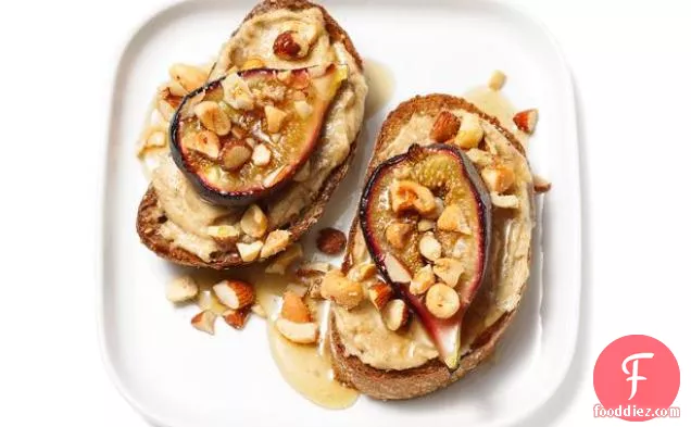 Nutty Fig Toasts