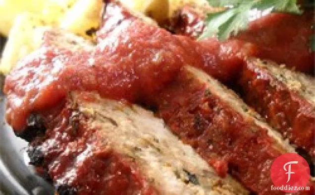 Veggie Turkey Meatloaf with Tangy Balsamic Glaze