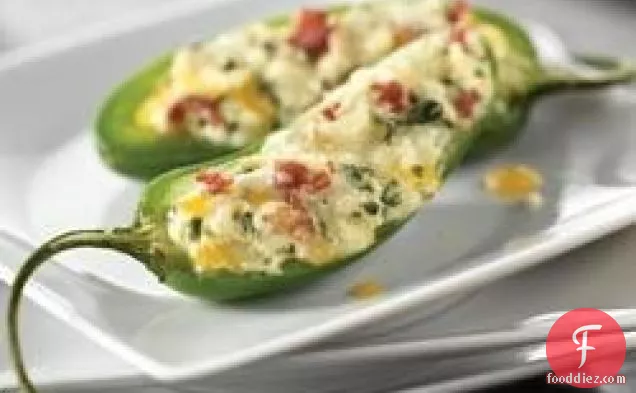 Cheese and Bacon Jalapeno Rellenos