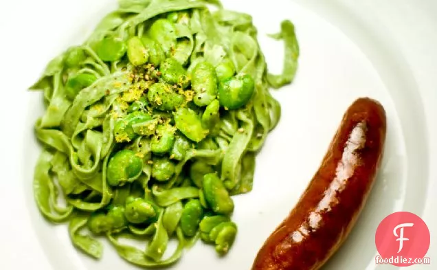 Nettle Pasta With Fava Beans