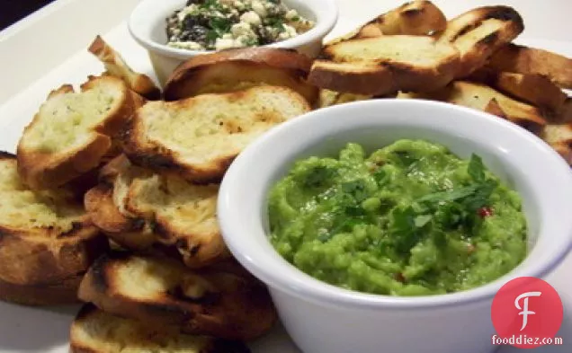 Fava Bean Pure With Oil-cured Olives, French Feta & Crostini
