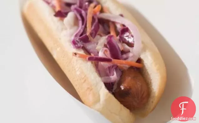 Hot Dogs with Summertime Slaw