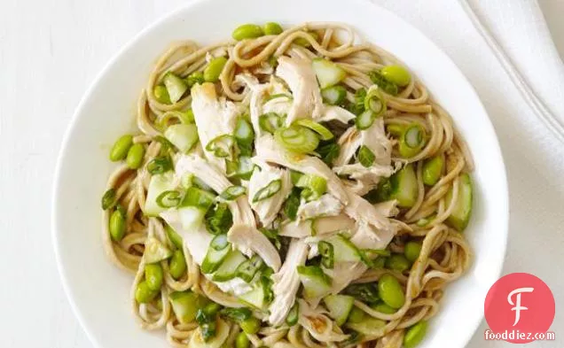 Cold Peanut Soba Noodles With Chicken