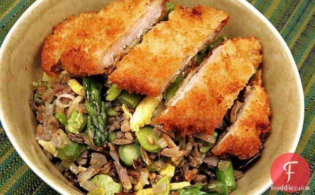 Wild Rice Katsudon With Spring Vegetables