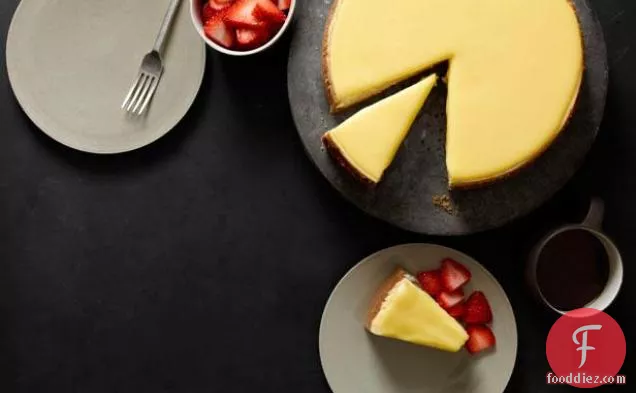 Cheesecake With Meyer Lemon-Ginger Curd