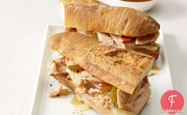 तुर्की फ्रेंच डुबकी सैंडविच