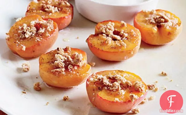 Honey-Roasted Apricots with Amaretti Cookies