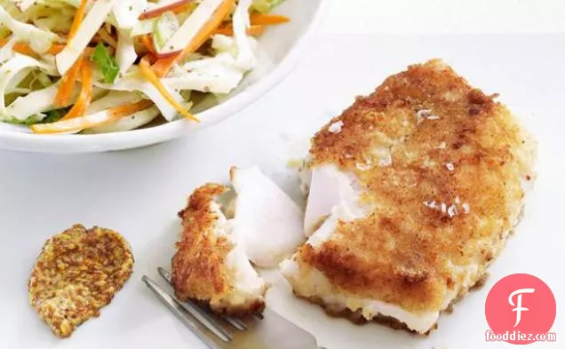 Pan-Fried Cod with Slaw