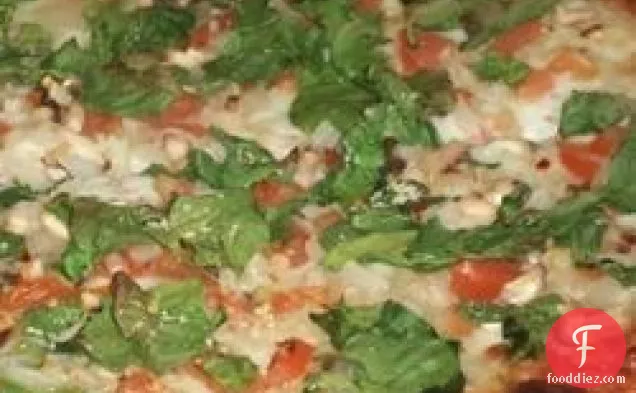 Red, White, and Green Pizza