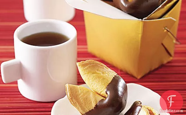 Chocolate-Dipped Fortune Cookies
