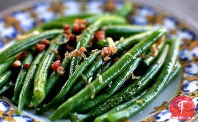 Green Beans With Shallots And Pancetta