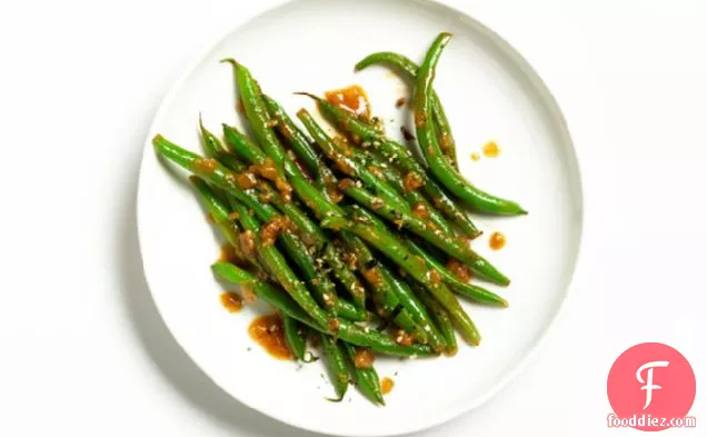 Green Beans With Miso Butter