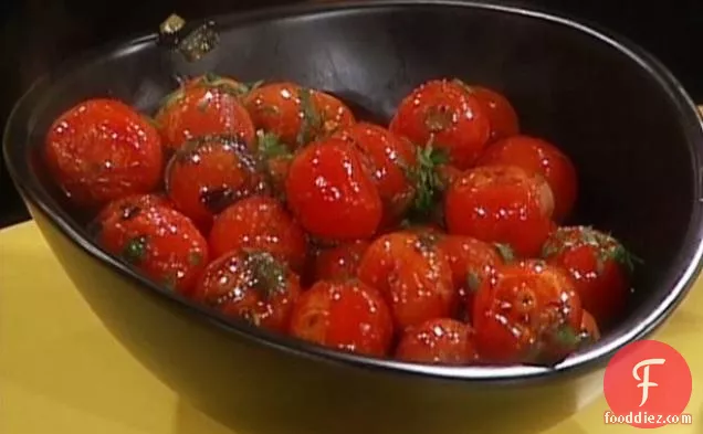 Warm Cherry Tomato Salad