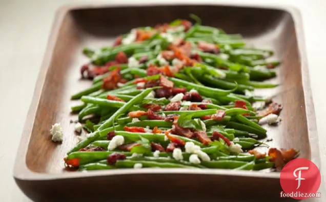 Green Beans With Goat Cheese