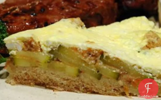 Bread Crust Zucchini Quiche
