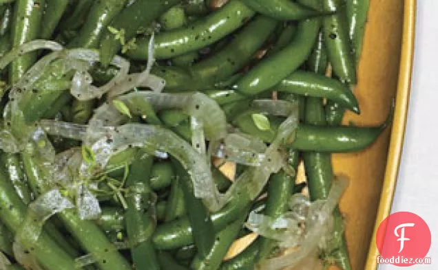 Green Beans With Pickled-onion Relish