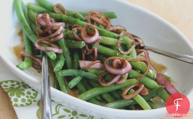Green Beans With Pickled Shallots
