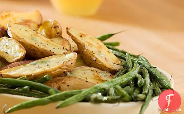 Roasted Fingerlings and Green Beans With Creamy Tarragon Dressing