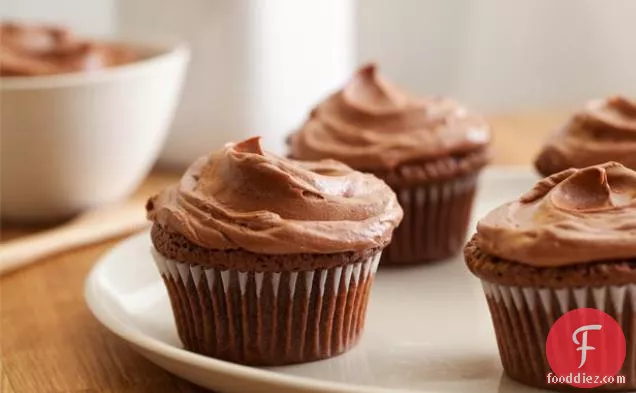 Double Feature Cupcakes with Mexican Hot Chocolate Frosting