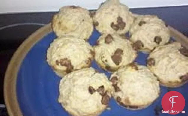 Chocolate Chip Sourdough Muffins