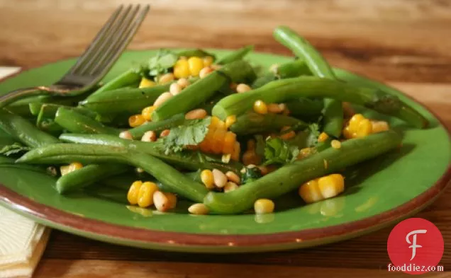 Green Beans With Cilantro And Pine Nuts