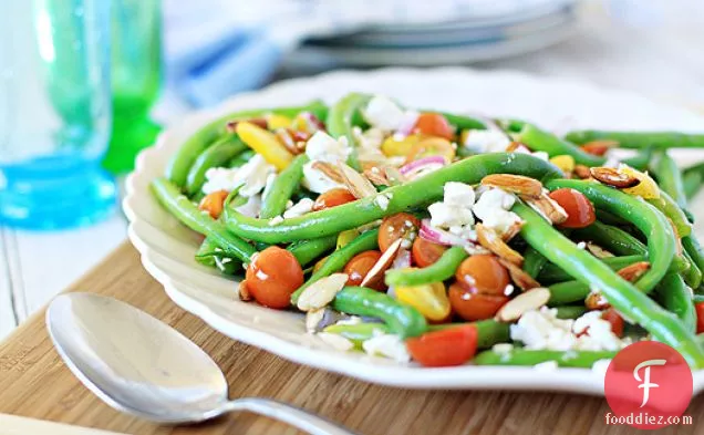 Green Beans With Feta, Tomatoes, And Almonds