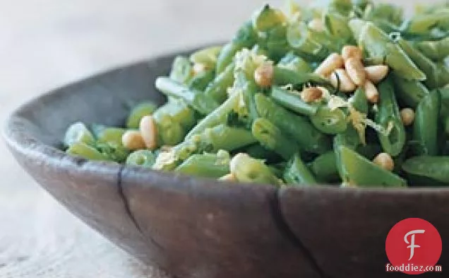 Green Beans with Lemon and Pine Nuts