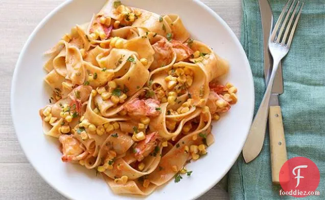Pappardelle With Lobster and Corn